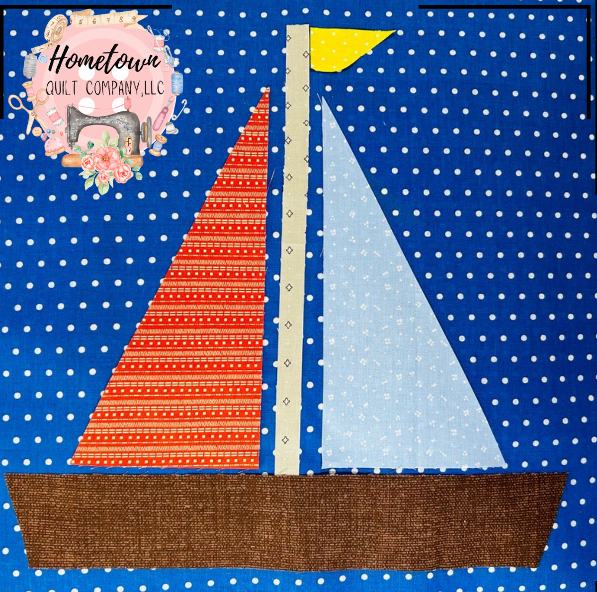 Sailboat Nine Block Template