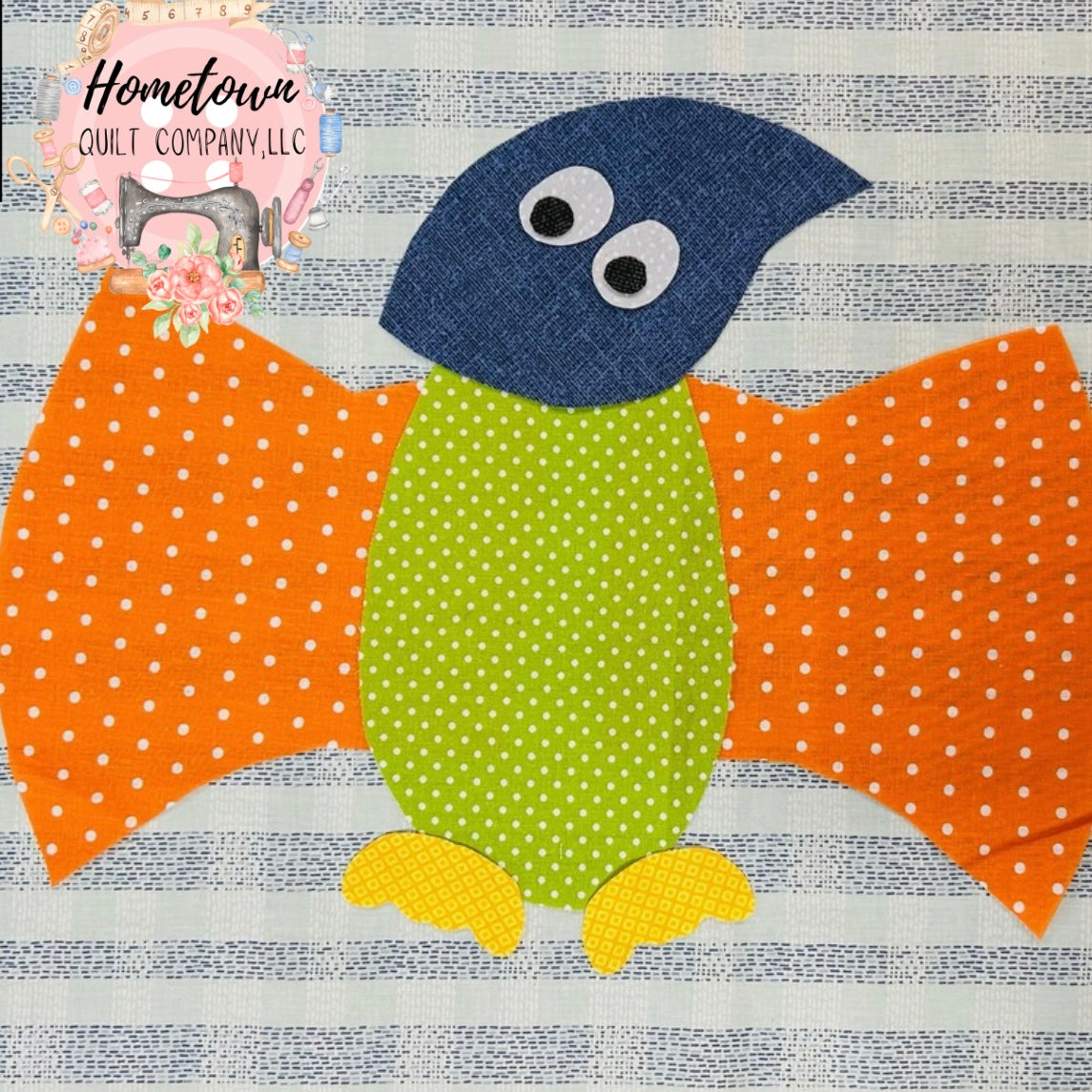 Pterodactyl Block Printed Template