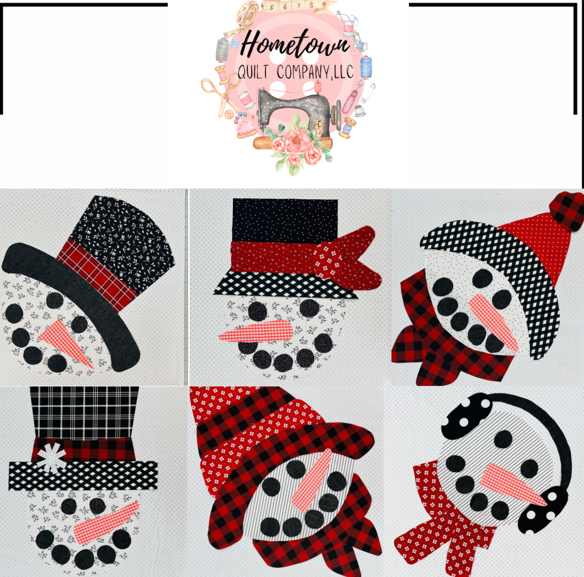 Snowman Appliqué Template Set