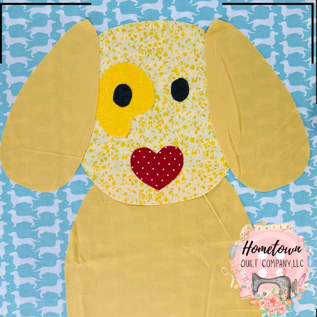 Yellow Dog Block Template