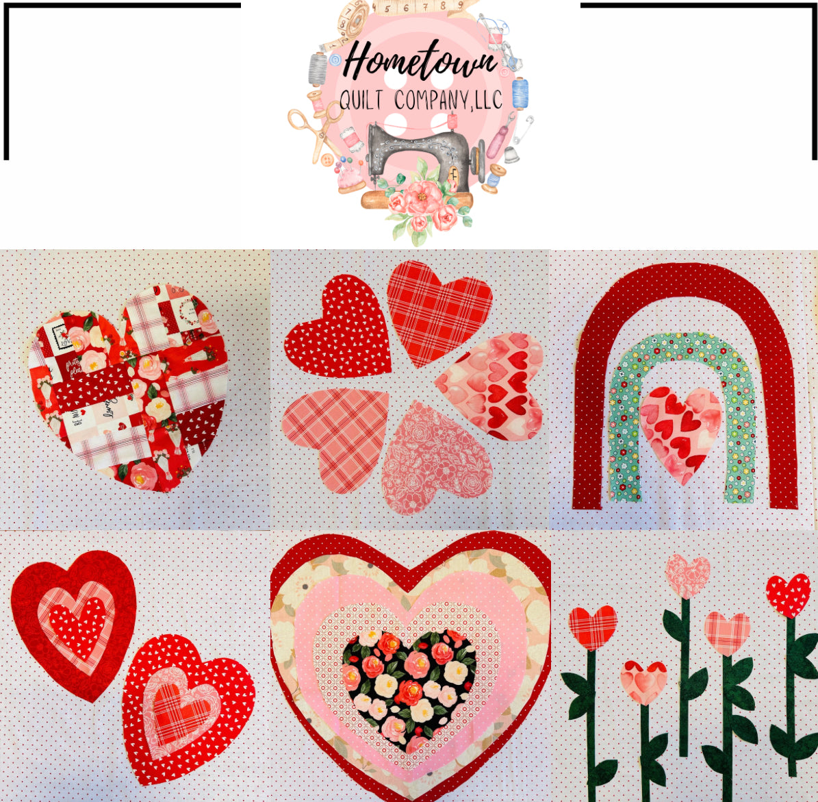 Hearts Appliqué Template Set