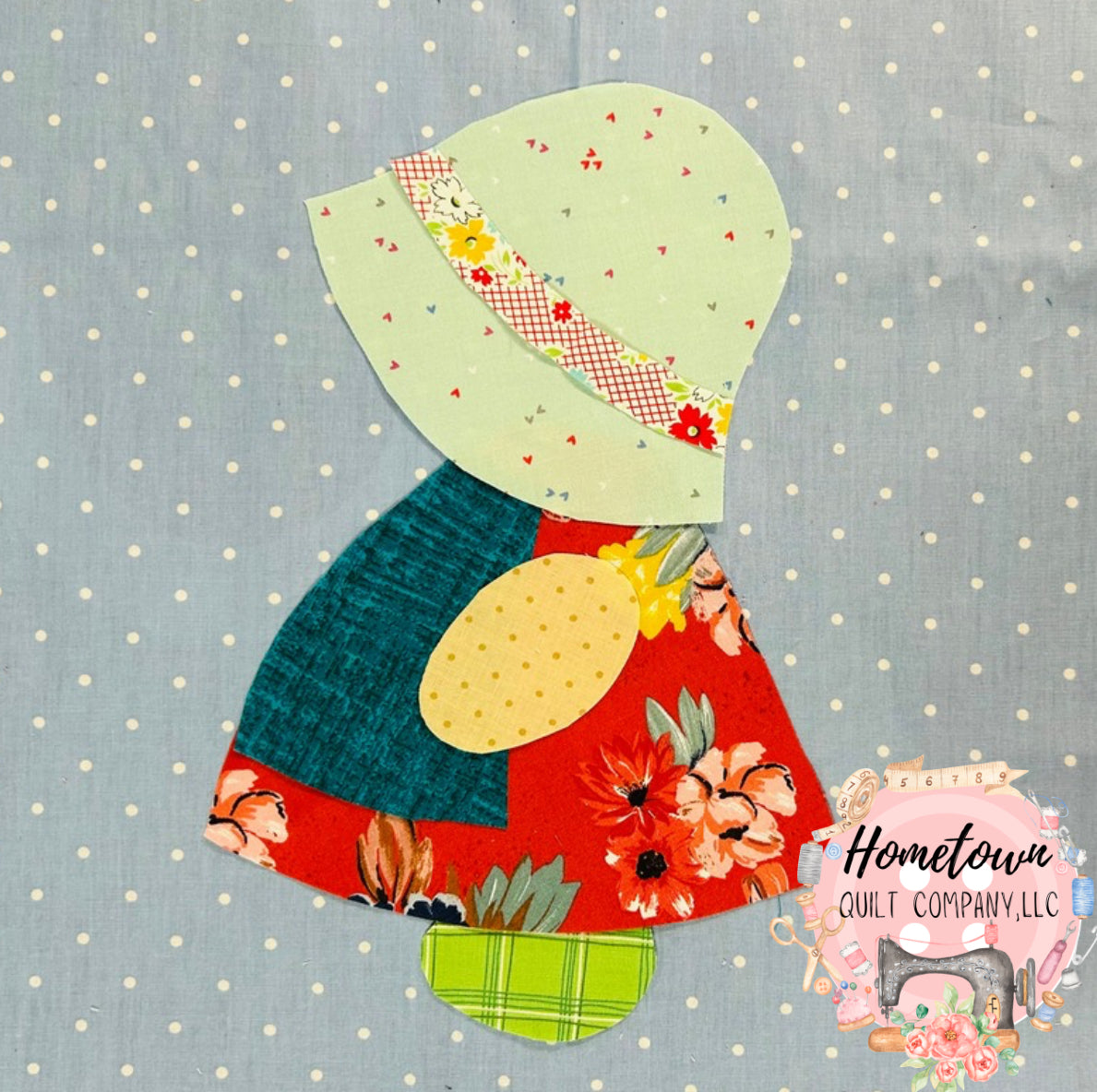 Bonnet Girl Appliqué
