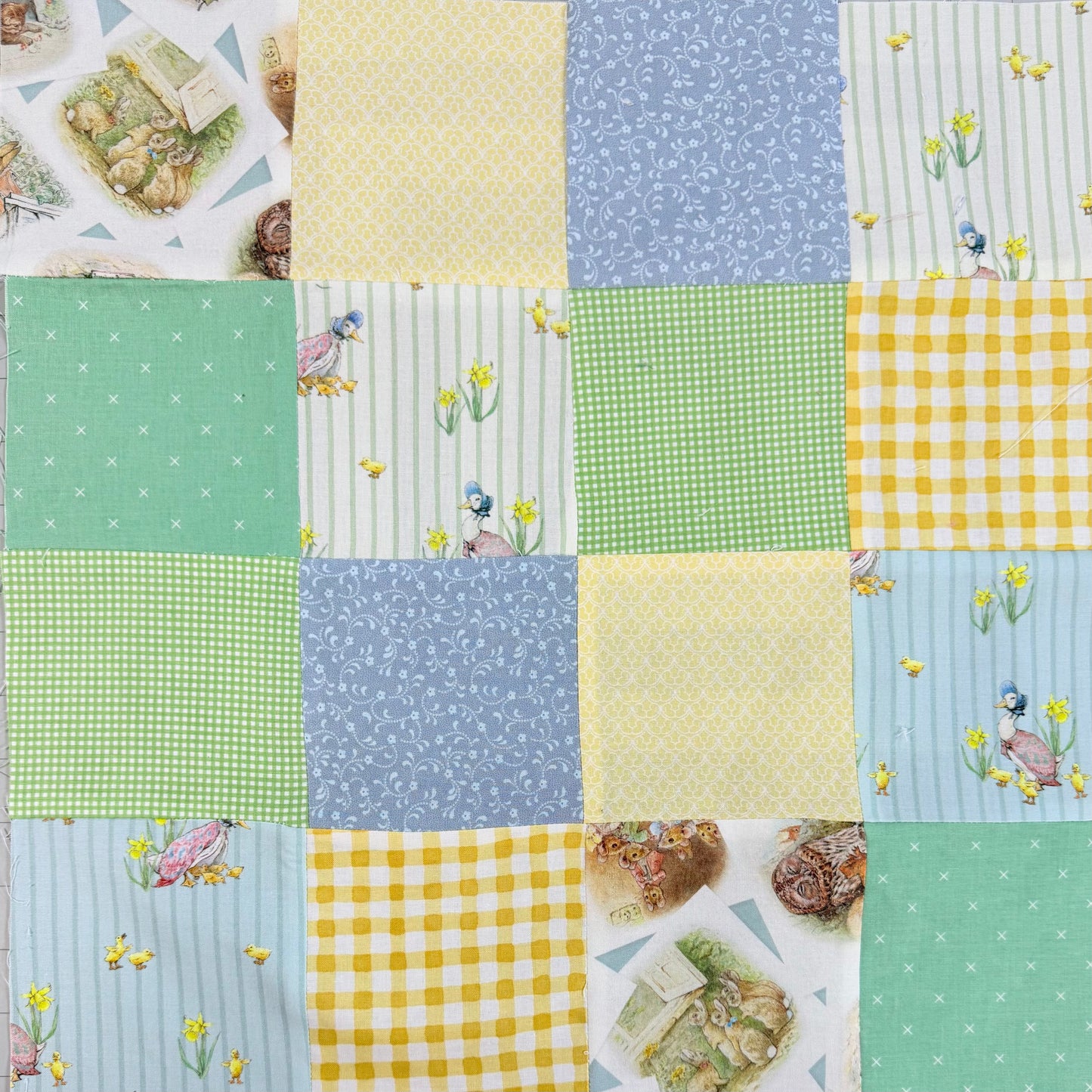 56x64 inch Playroom Patchwork • Peter Rabbit and Friends