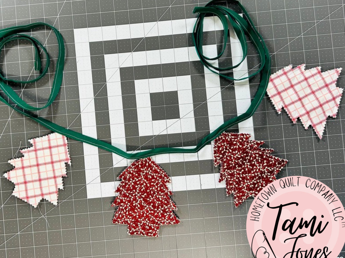 Christmas Tree Garland Template