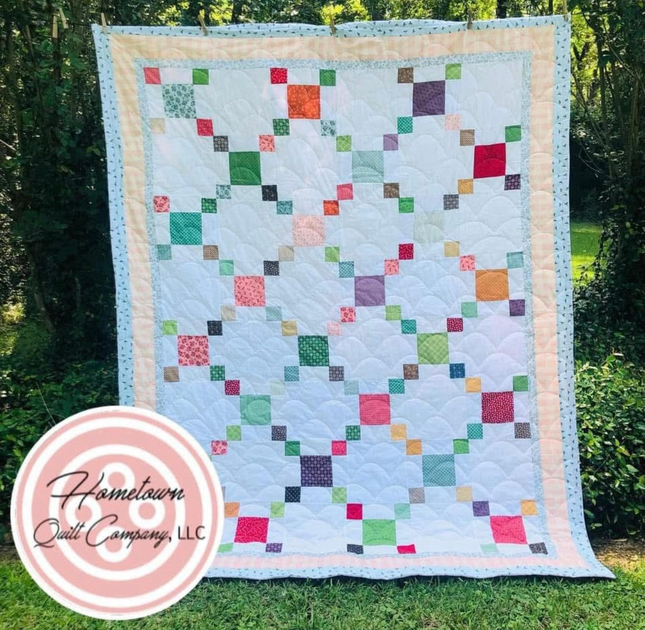 Garden Hopscotch Quilt Printed Pattern