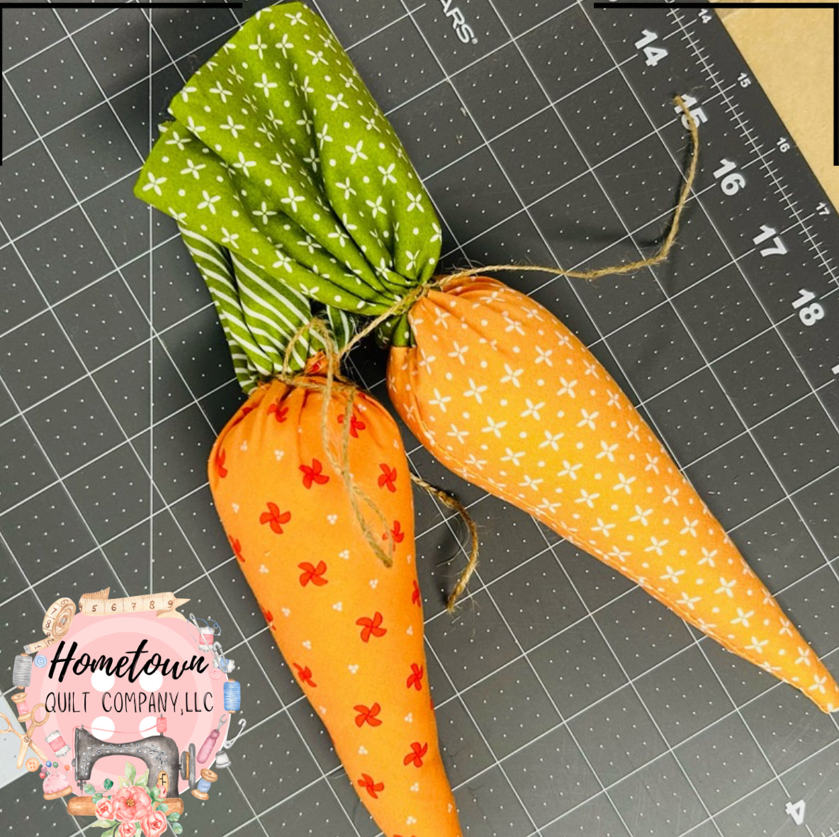 Fabric Carrot Template