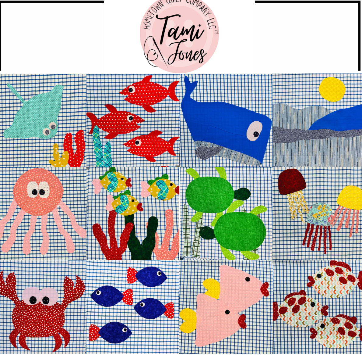 Ocean Appliqué Template Set