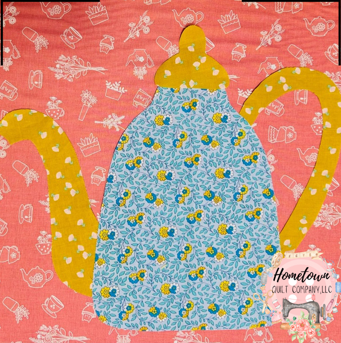 Teapot One Appliqué