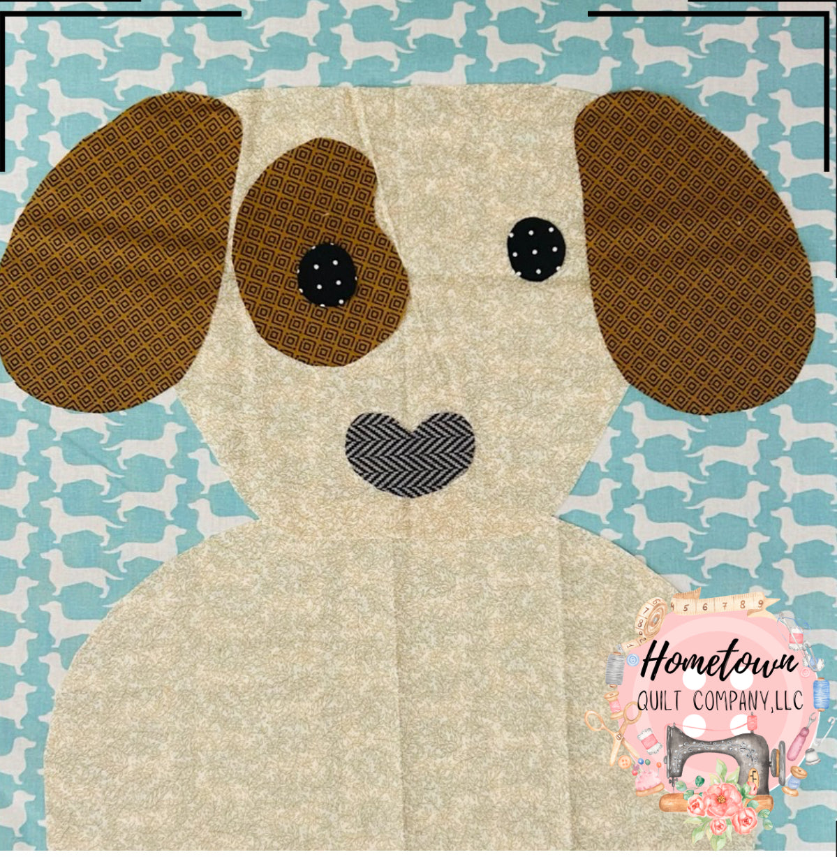 Brown Dog Appliqué