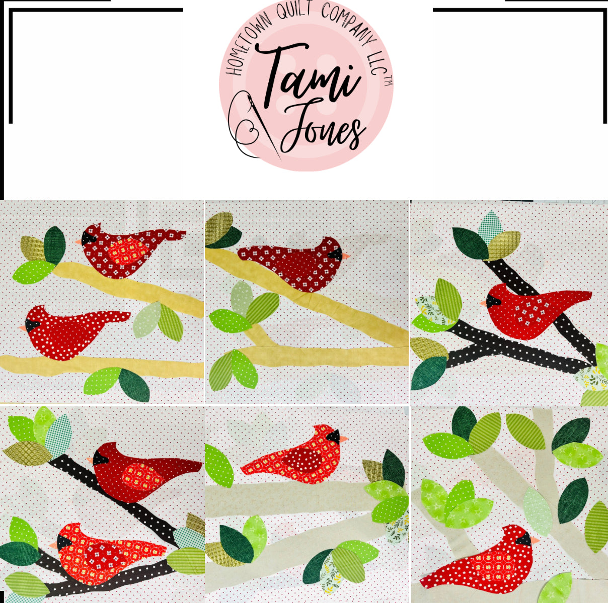 Cardinal Appliqué Set