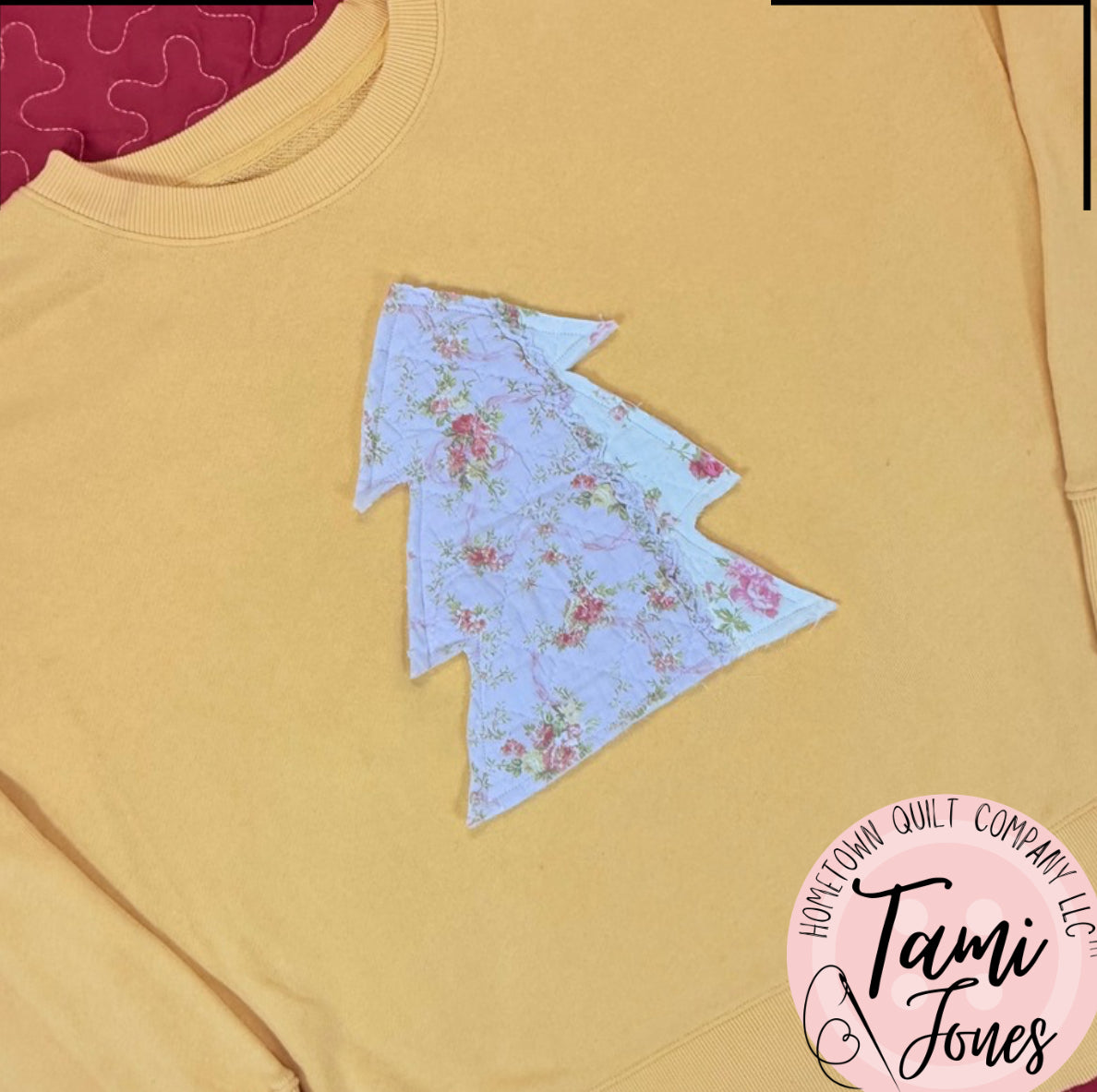 Christmas Tree Sweatshirt Applique Template