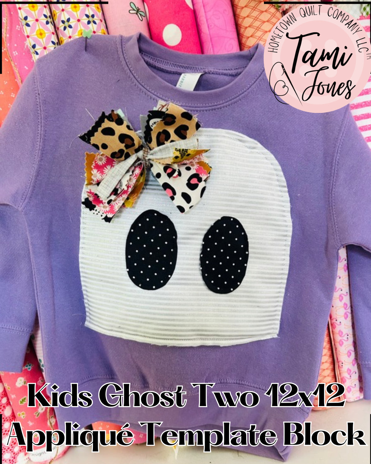 Kids Ghost Two Appliqué