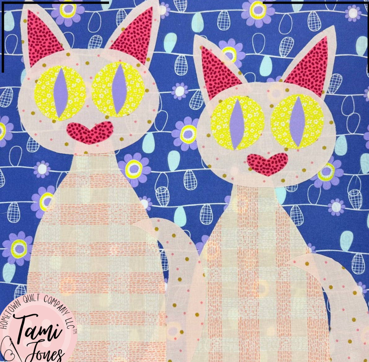 Cats Twelve Applique