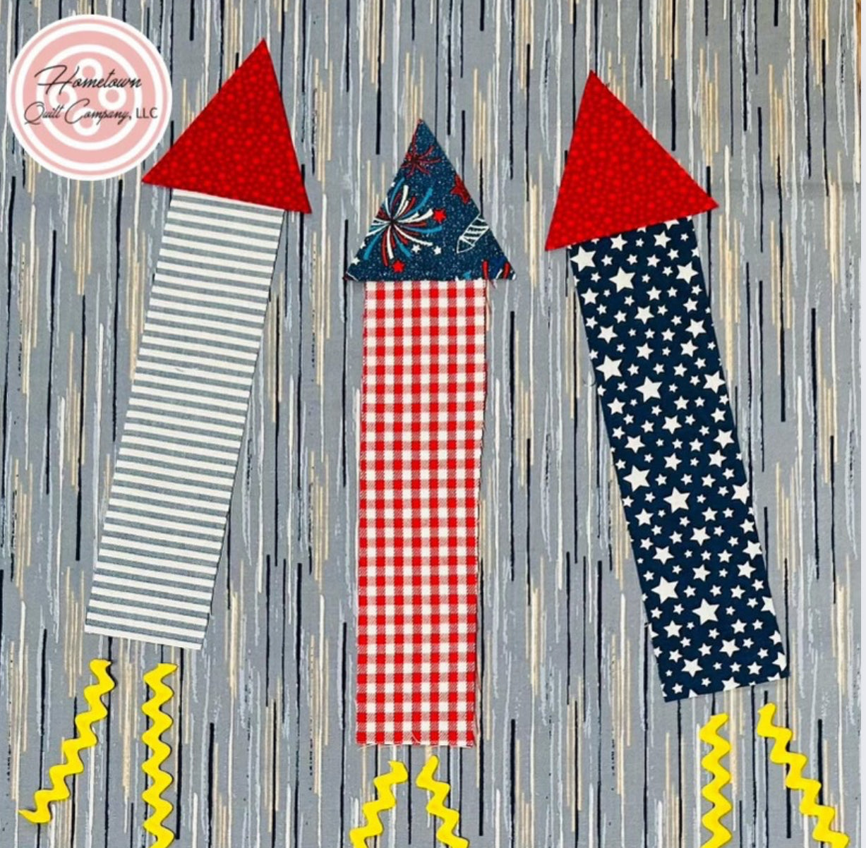 Firework Applique Template