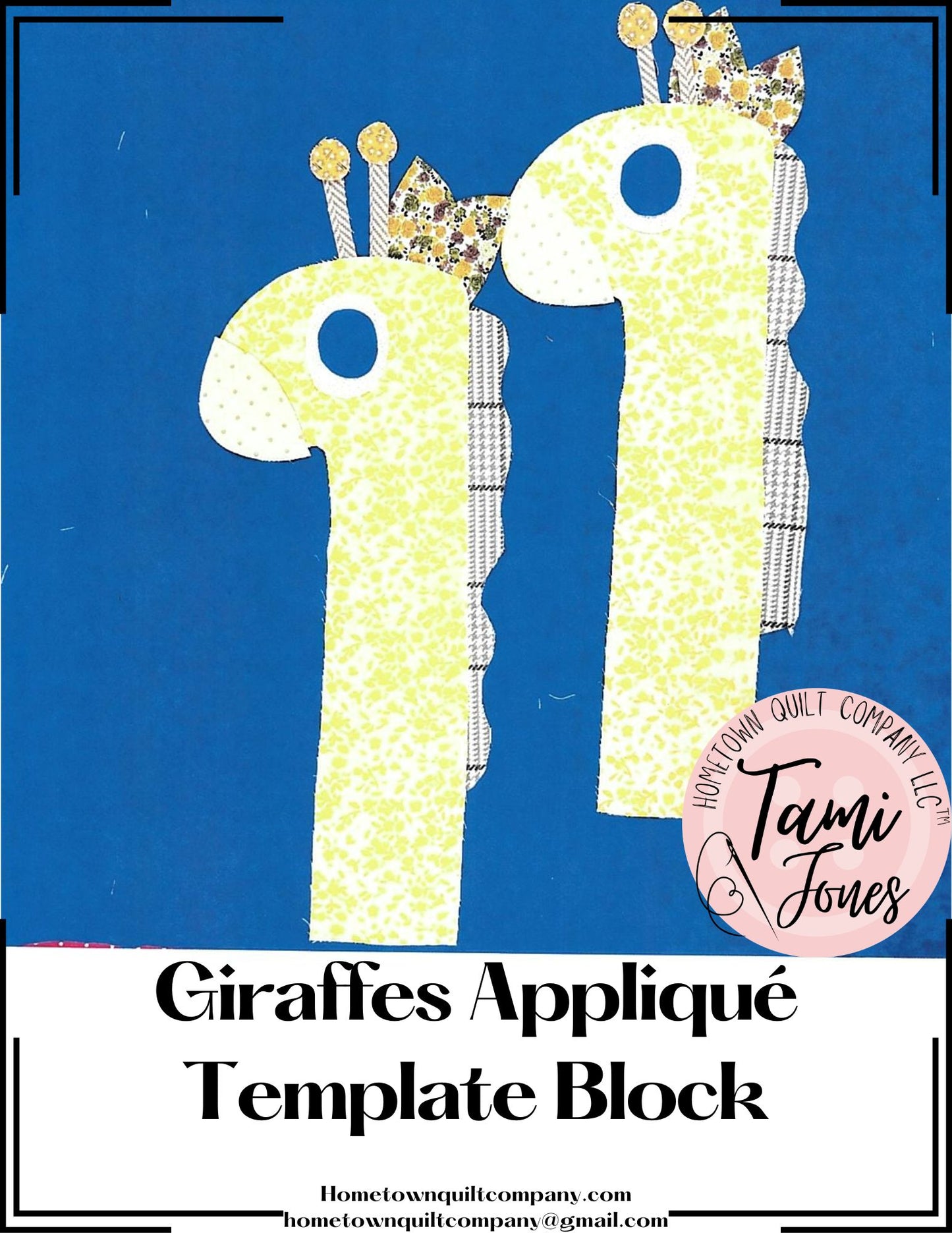 Giraffes Appliqué Pattern