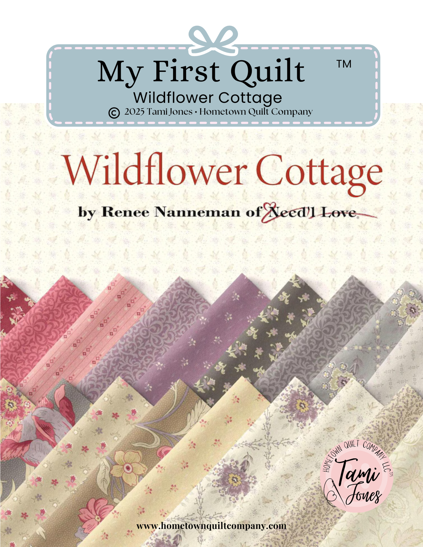 66x86 inch My First Quilt • Wildflower Cottage
