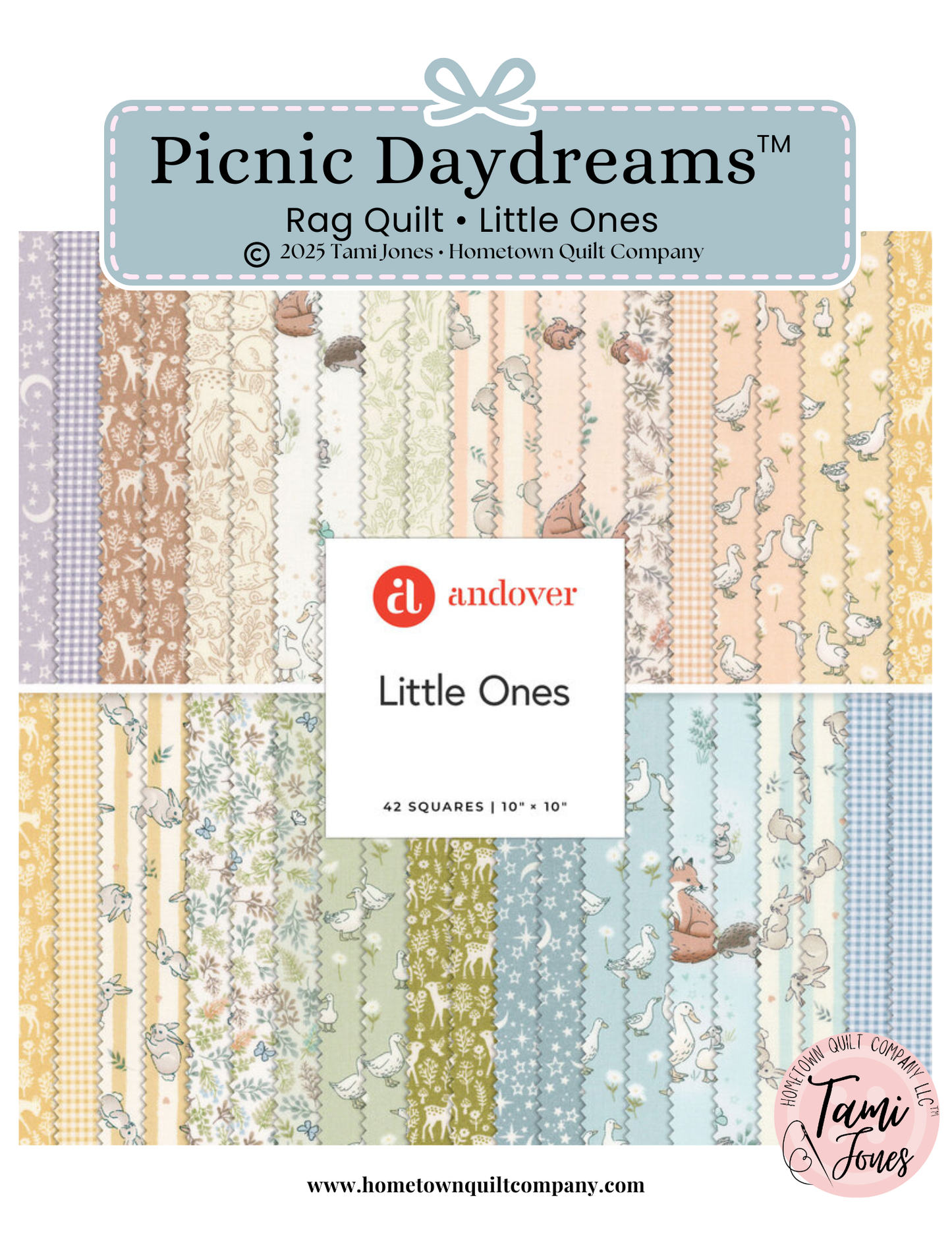 50x60 inch Rag Quilt Kit • Little Ones