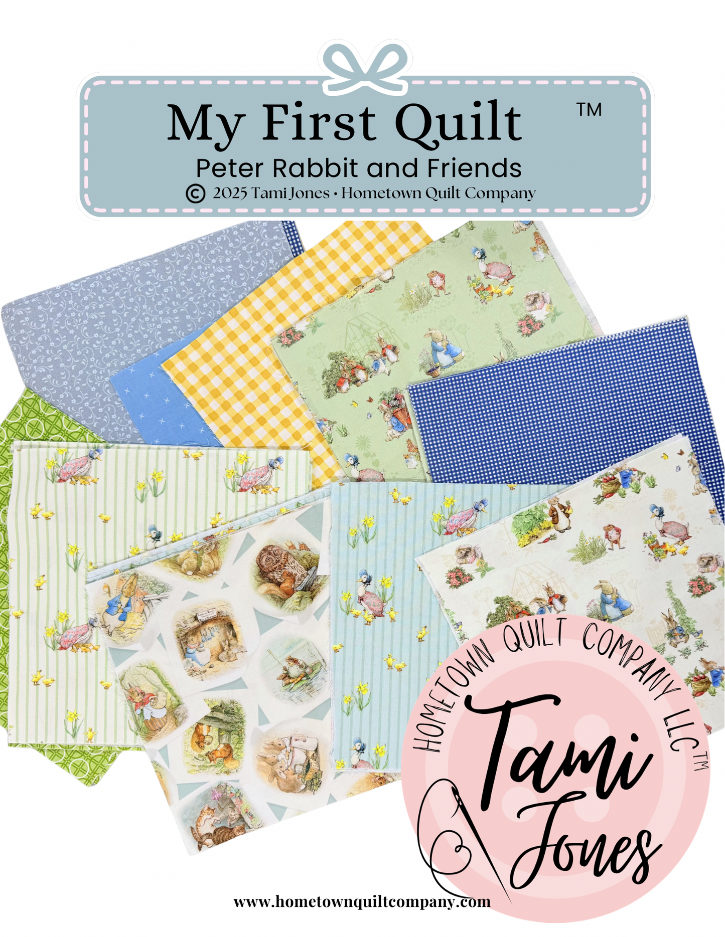 66x86 inch My First Quilt • Peter Rabbit and Friends