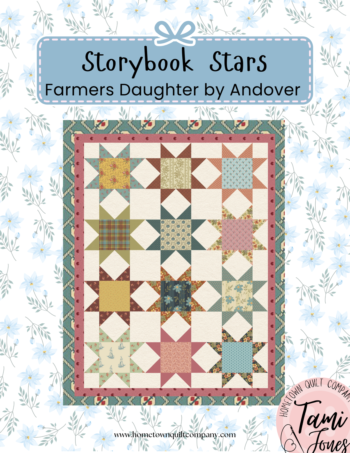 Storybook Stars Quilt Printed Pattern