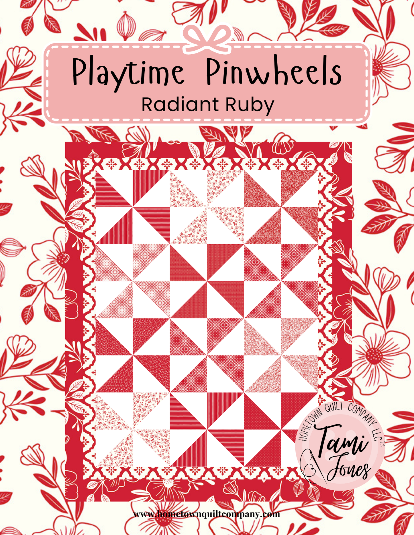 66x86 inch Playtime Pinwheels • Radiant Ruby