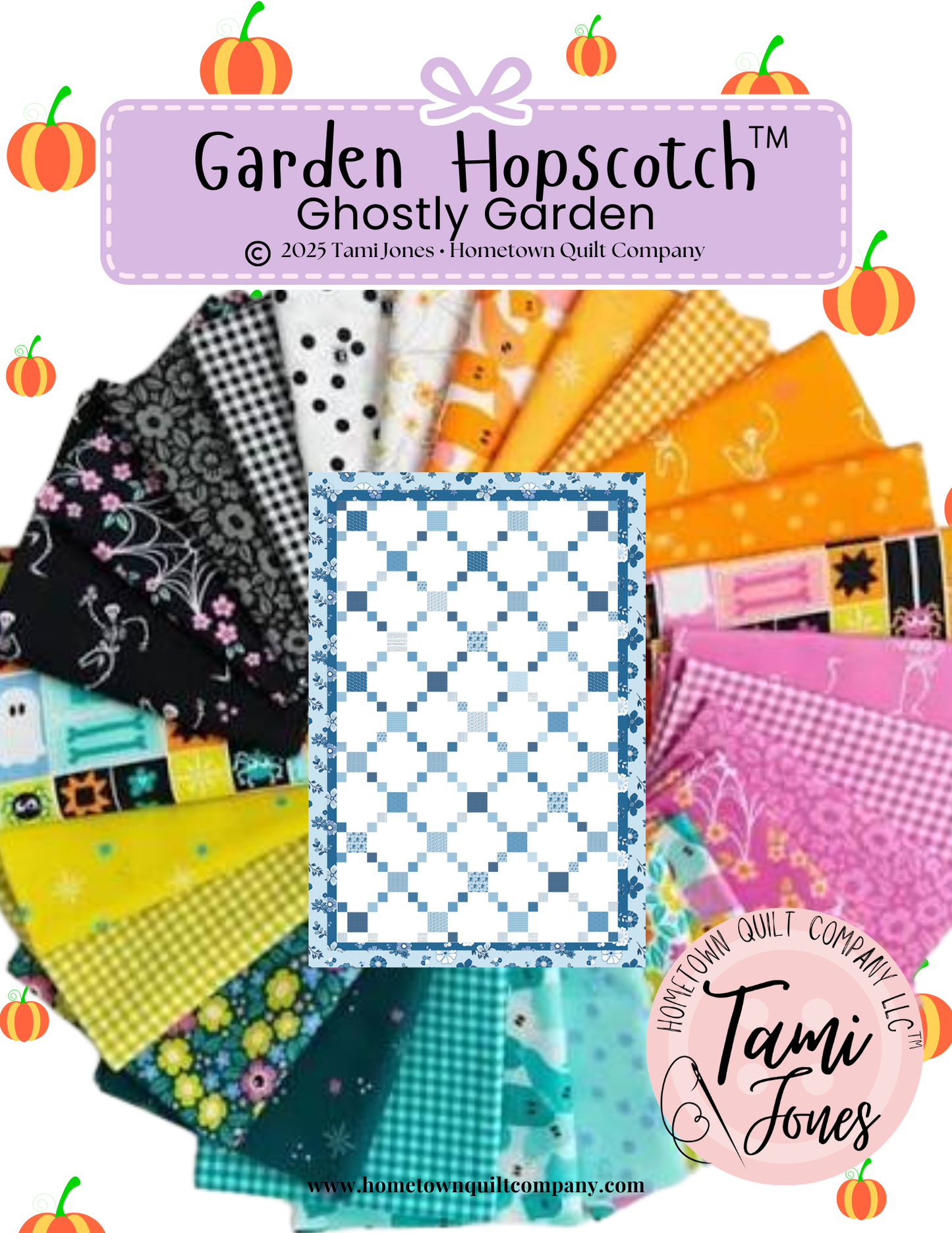 64x96 inch Garden Hopscotch • Ghostly Garden