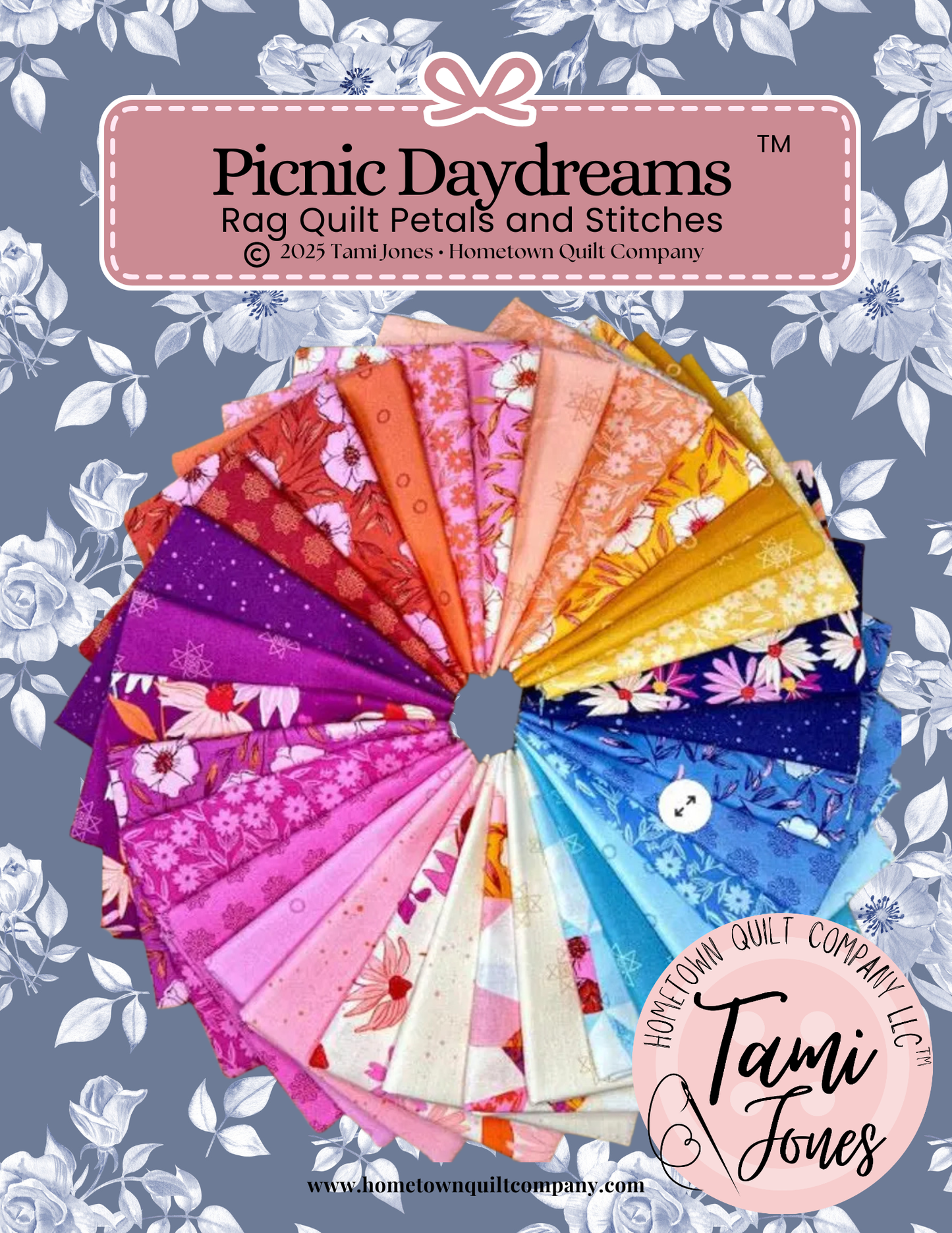 50x60 inch Rag Quilt Kit • Petals and Stitches