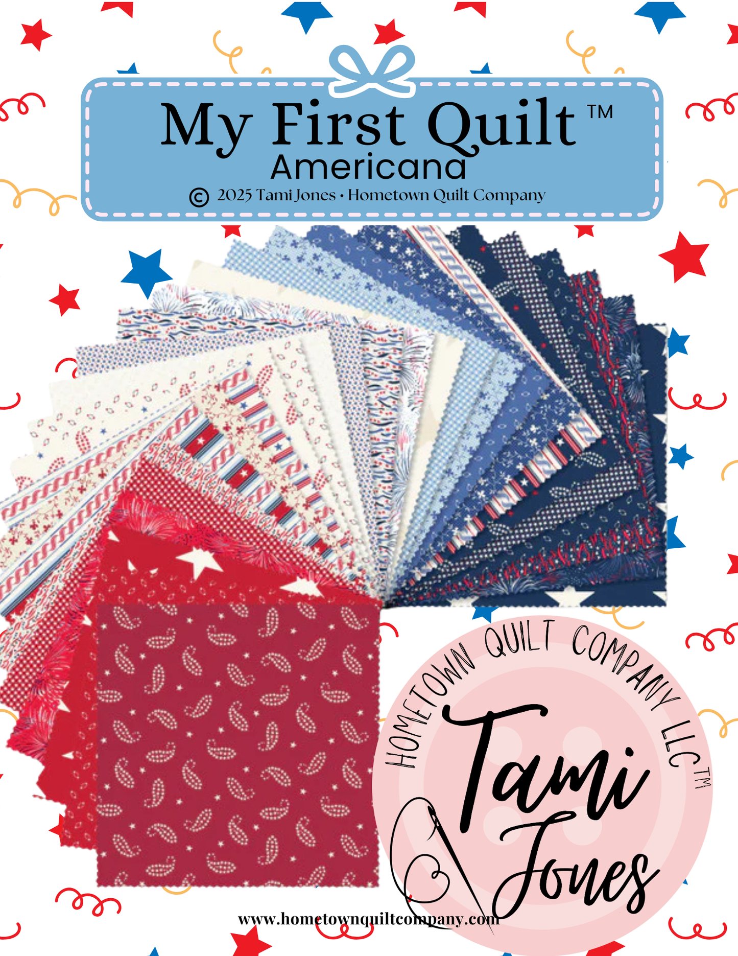 66x86 inch My First Quilt • Americana