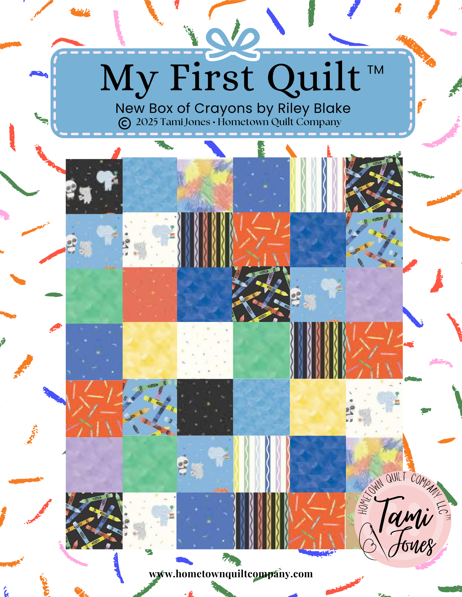 66x86 inch My First Quilt • New Box of Crayons – Hometown Quilt Company