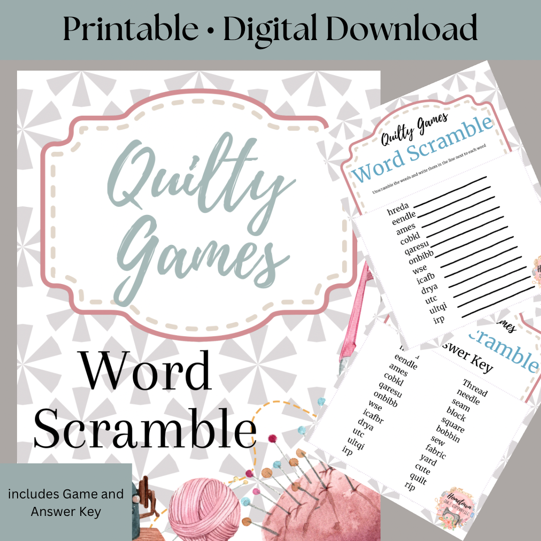 Quilt Game - Word Scramble