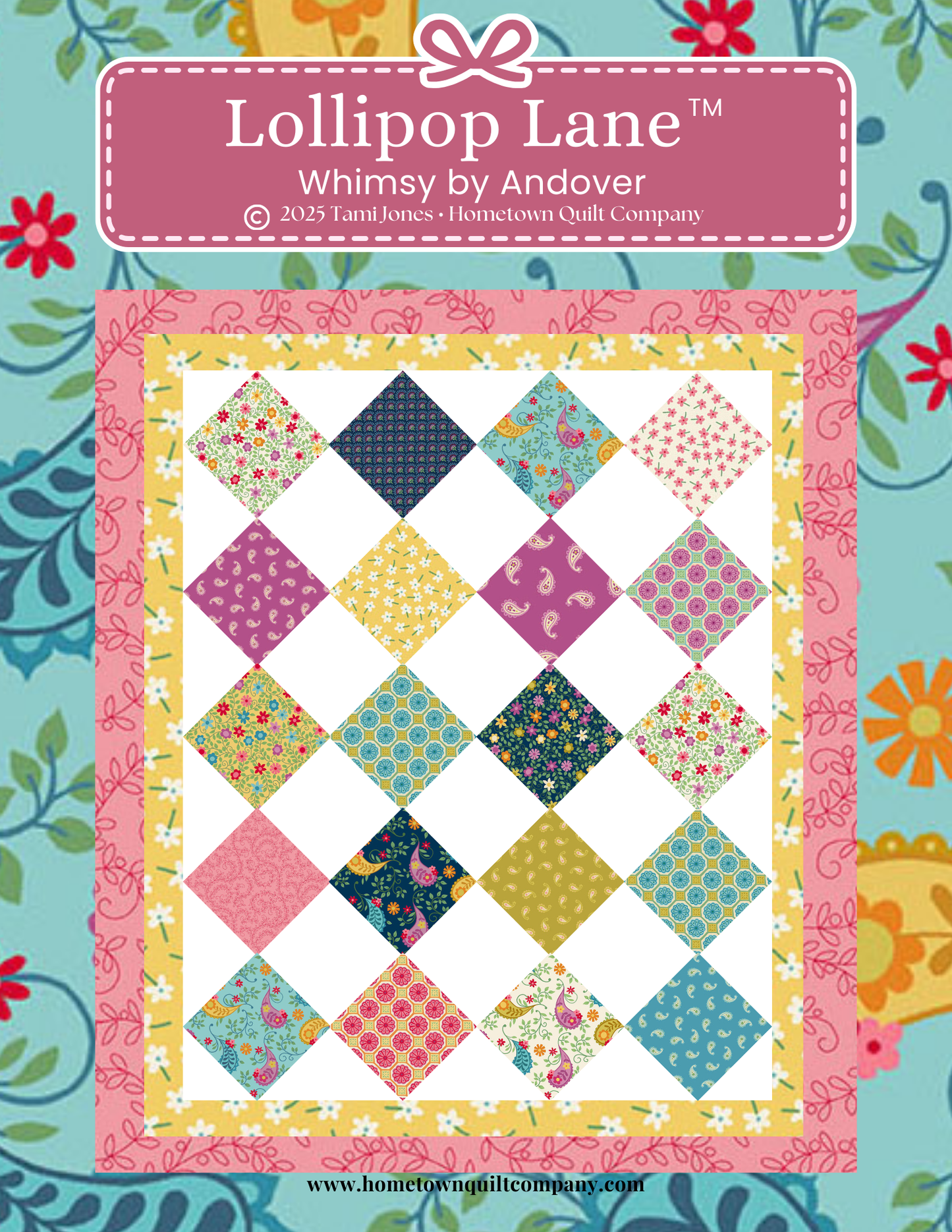 68 x 82 inch Lollipop Lane Quilt Kit • Whimsy
