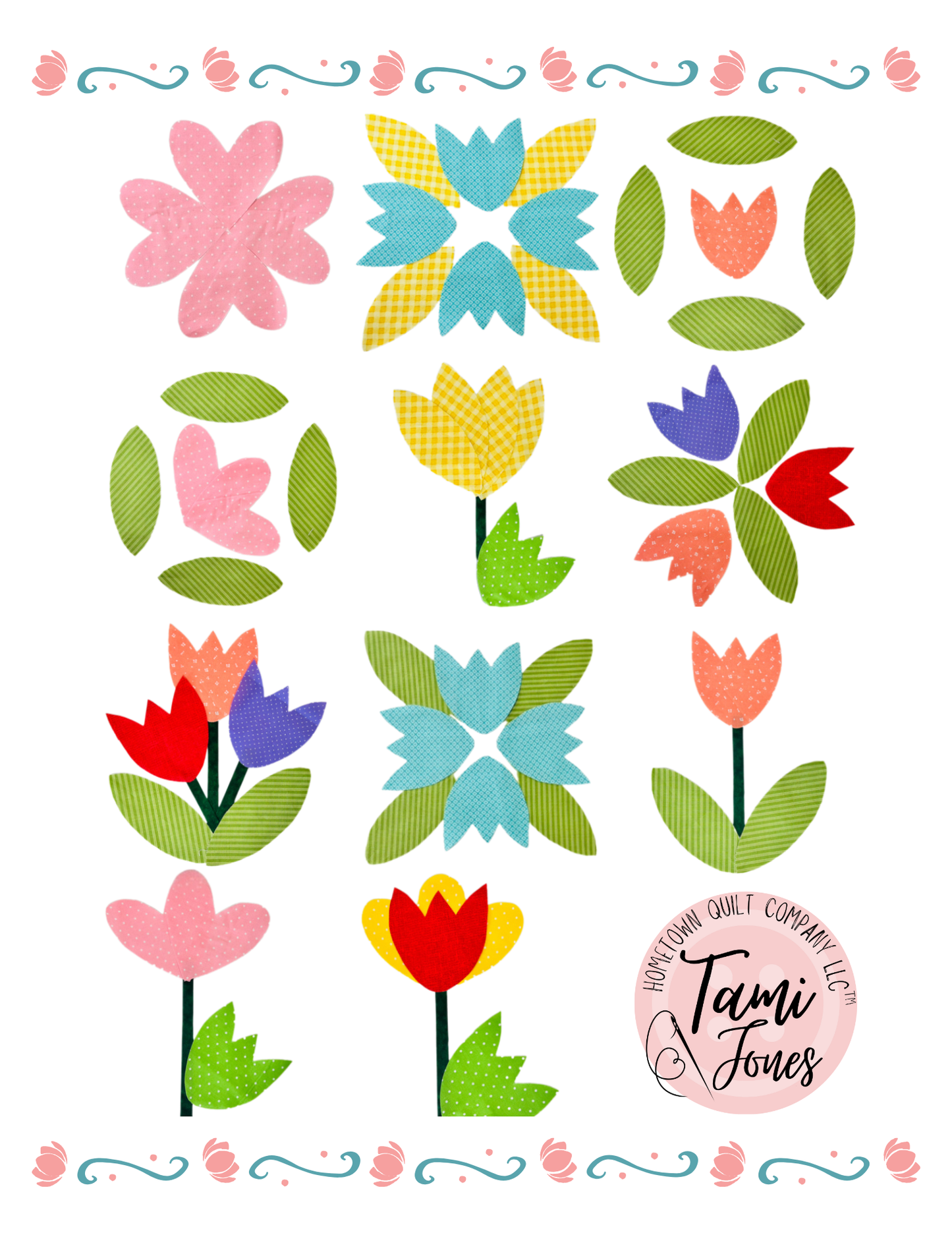 Floral Gardens Appliqué Set