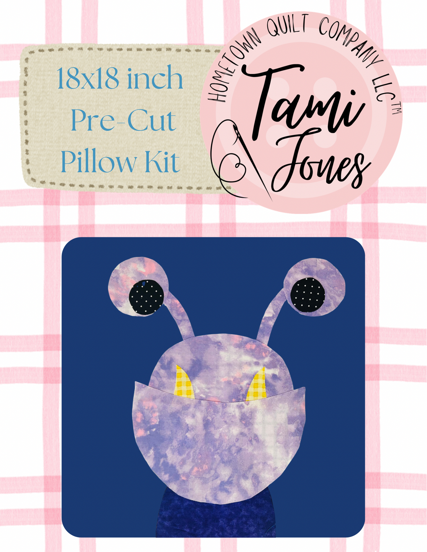 Monster 18x18 inch pre-cut pillow kit