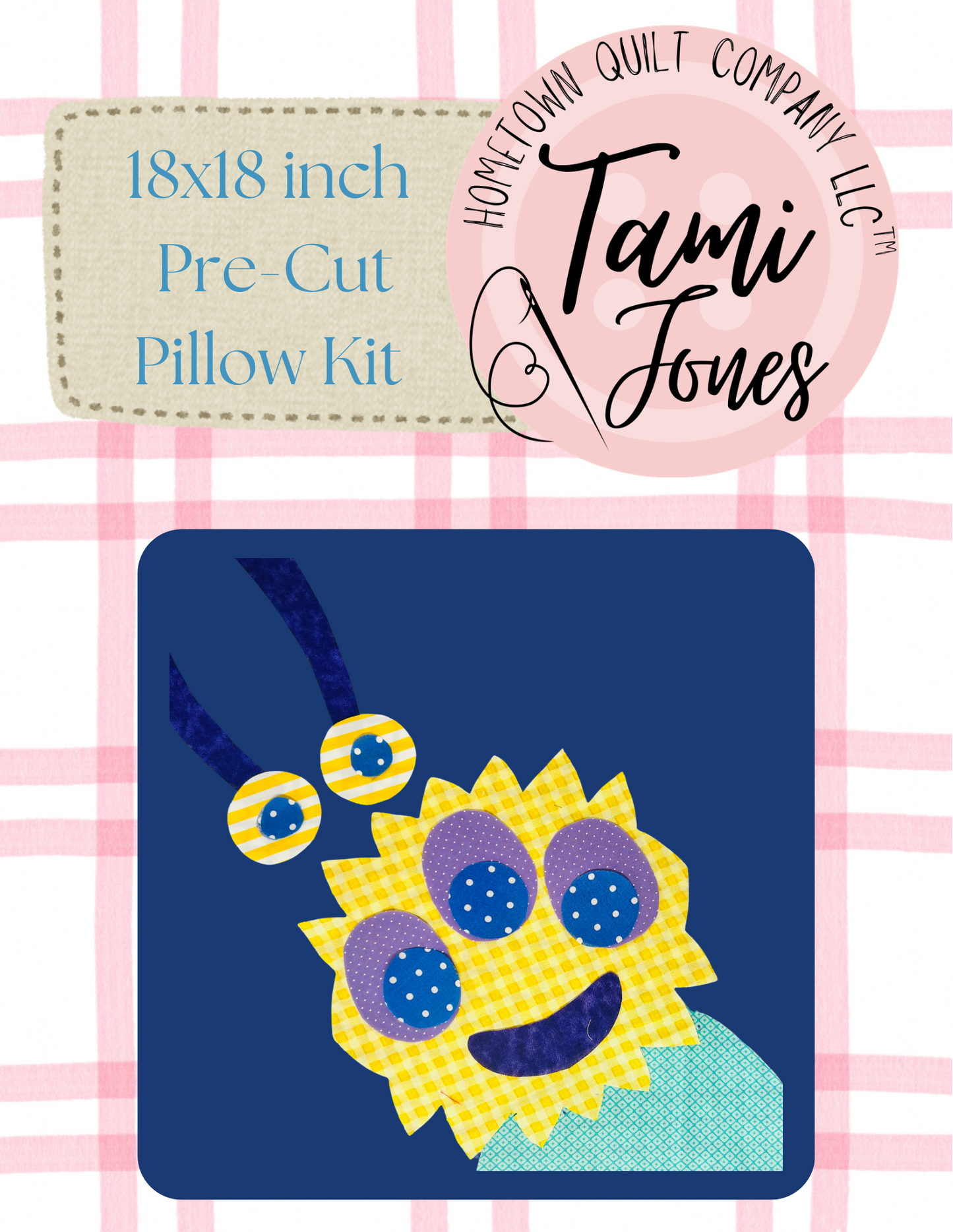 Monster 18x18 inch pre-cut pillow kit
