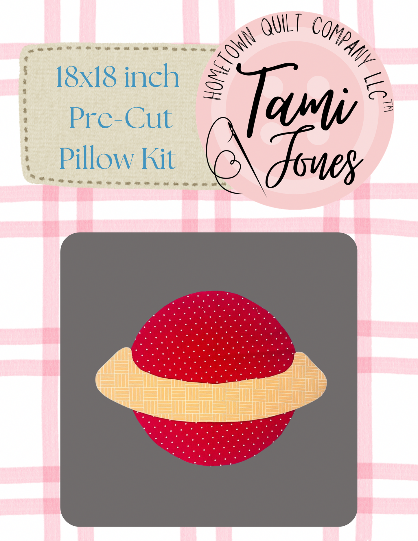 Planet 18x18 inch pre-cut pillow kit