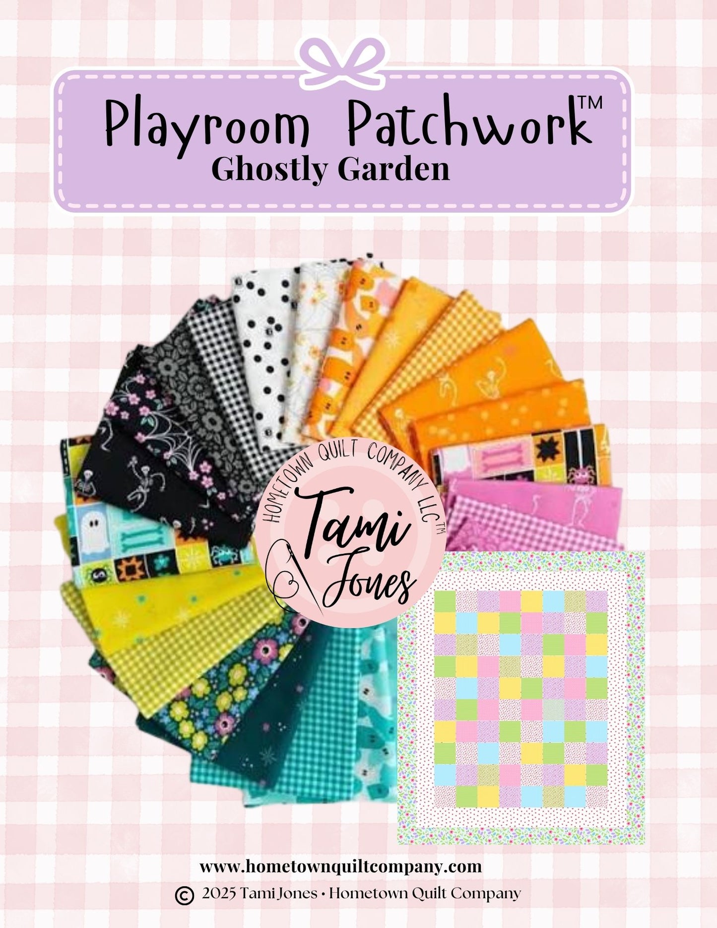 56x64 inch Playroom Patchwork • Ghostly Garden