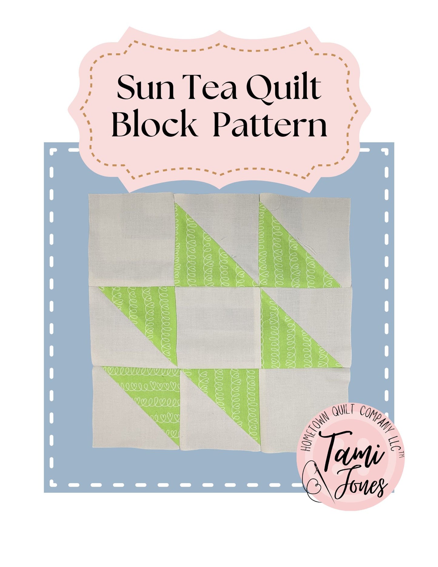 Sun Tea Quilt Block Pattern