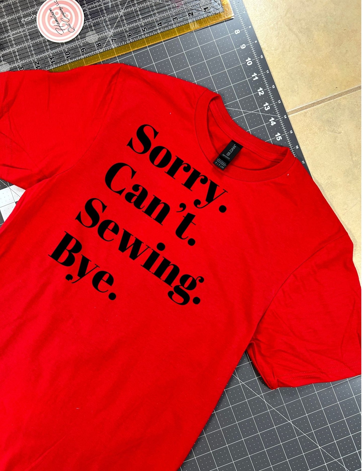 Sorry. Can't. Sewing. Bye.
