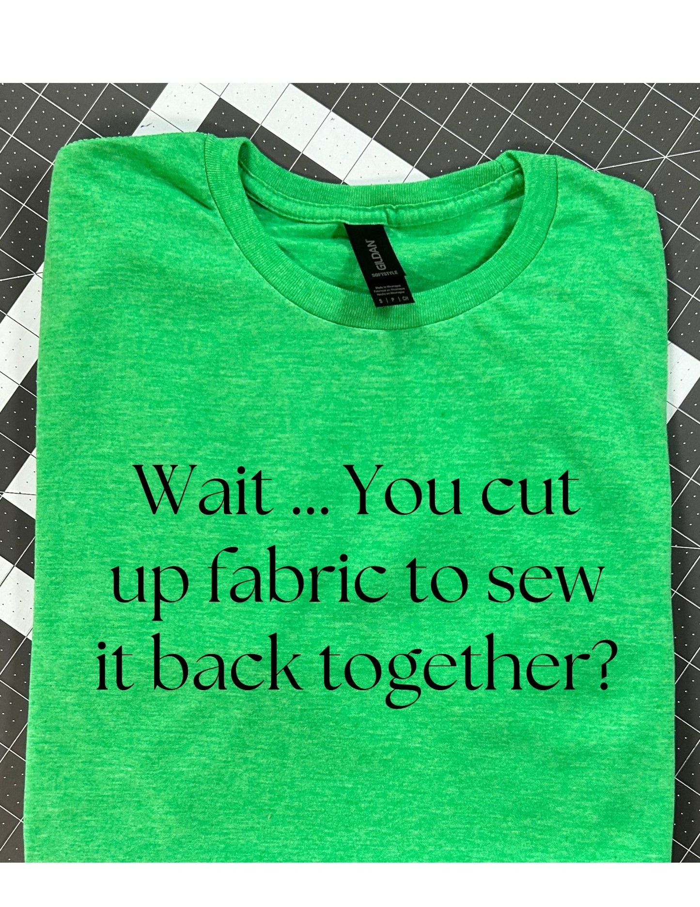 Wait... You cut up fabric to sew it back together?