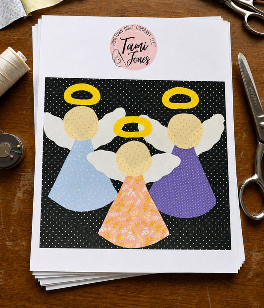 Angels Applique Printed