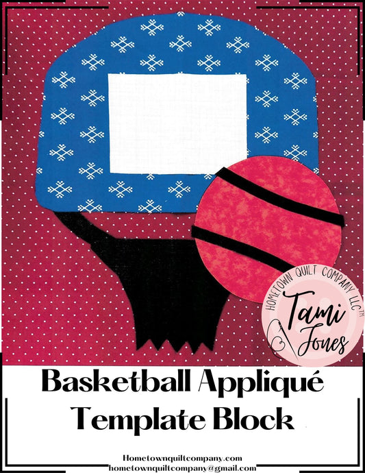 Basketball Appliqué Pattern