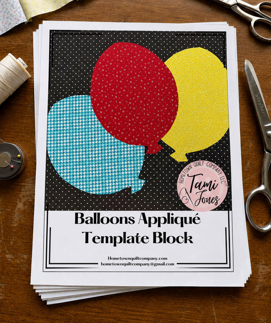 Circus Applique Set Template Printed