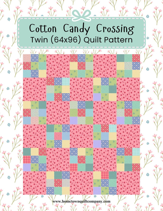 Cotton Candy Crossing Quilt Pattern • Digital Download