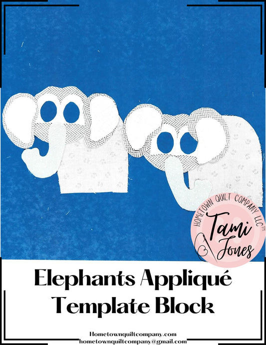 Elephants Appliqué Pattern