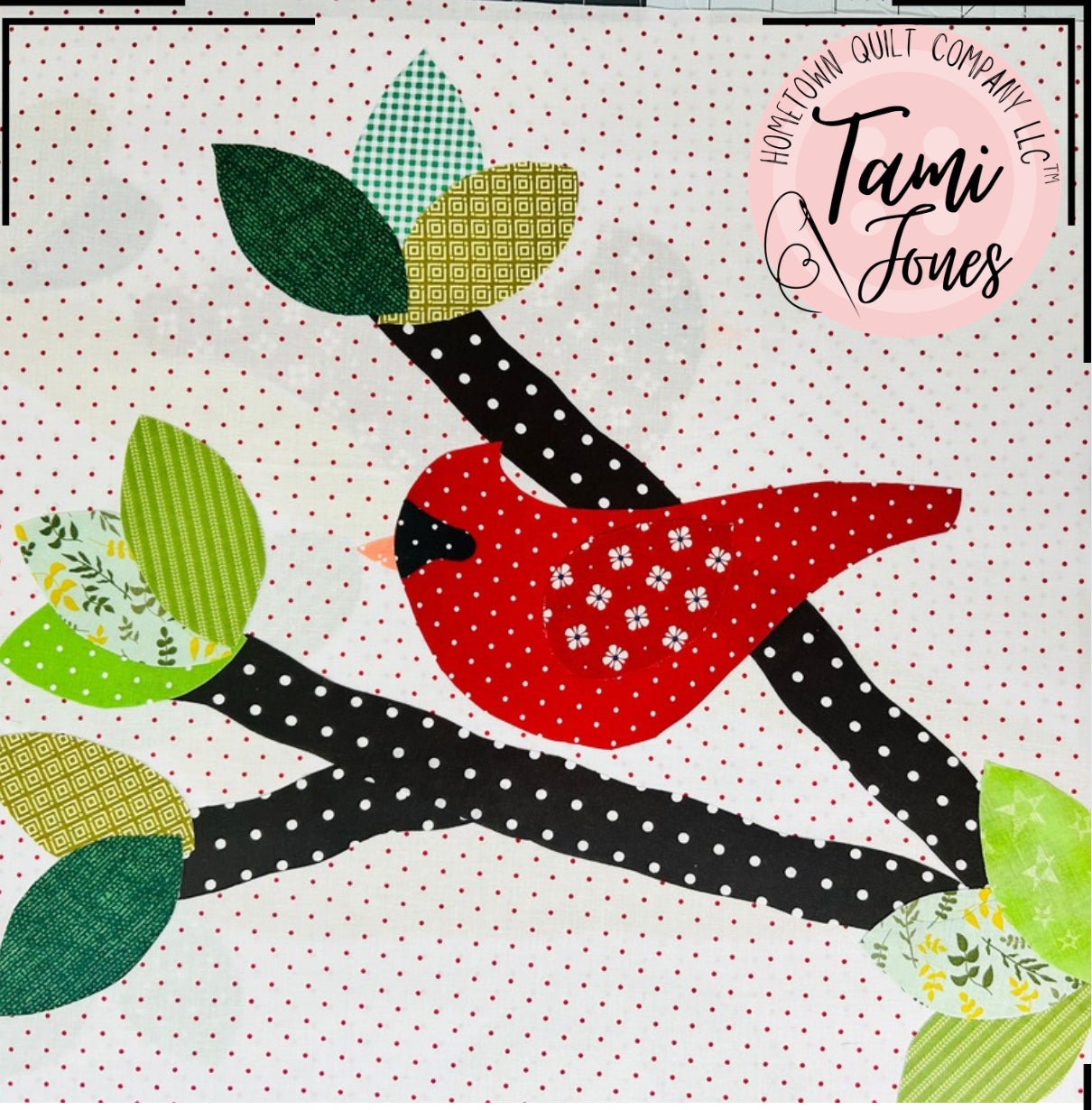 Cardinal Four Appliqué