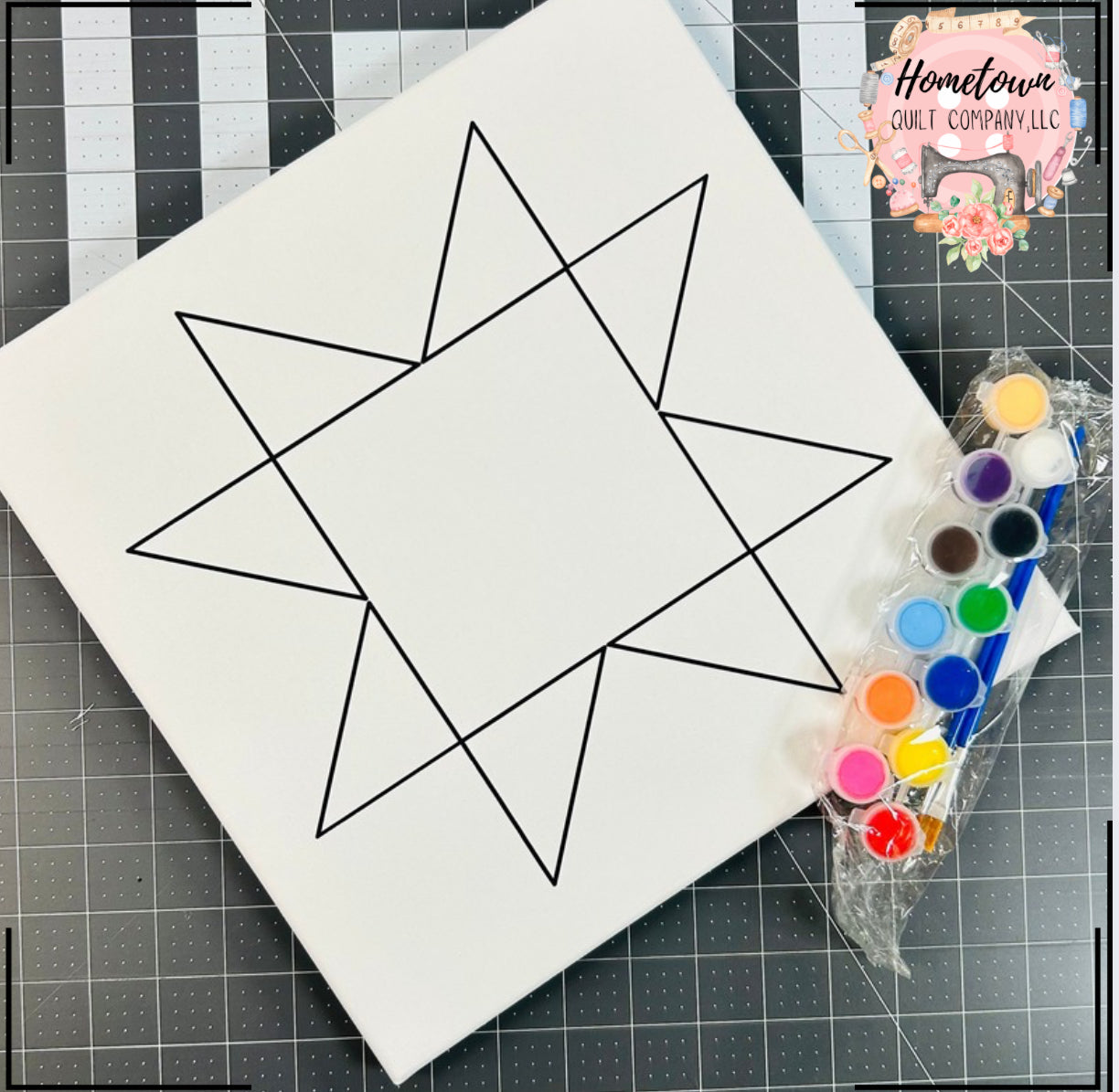 Canvas Quilt Block Painting Kit