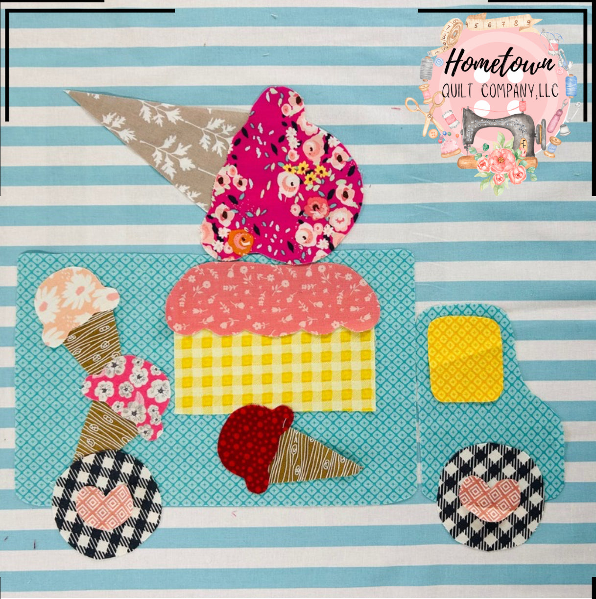 Ice Cream Truck Appliqué