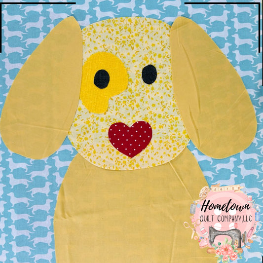 Yellow Dog Block Template