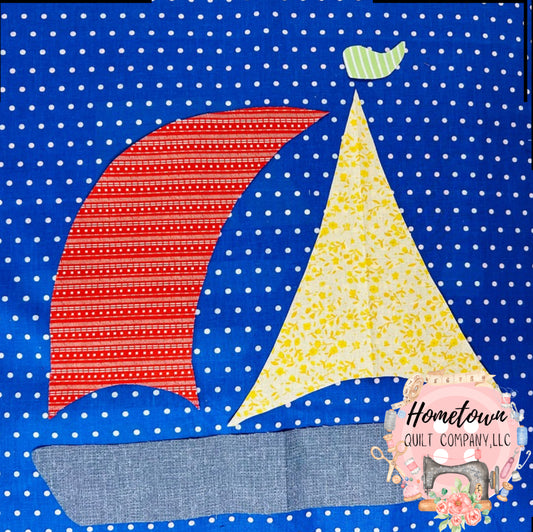 Sailboat Twelve Block Template