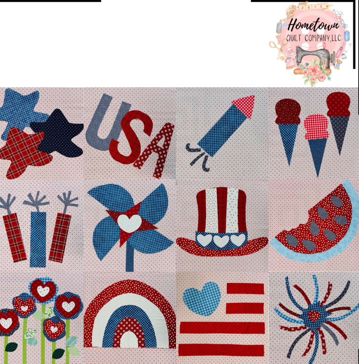 Patriotic Appliqué Template Set