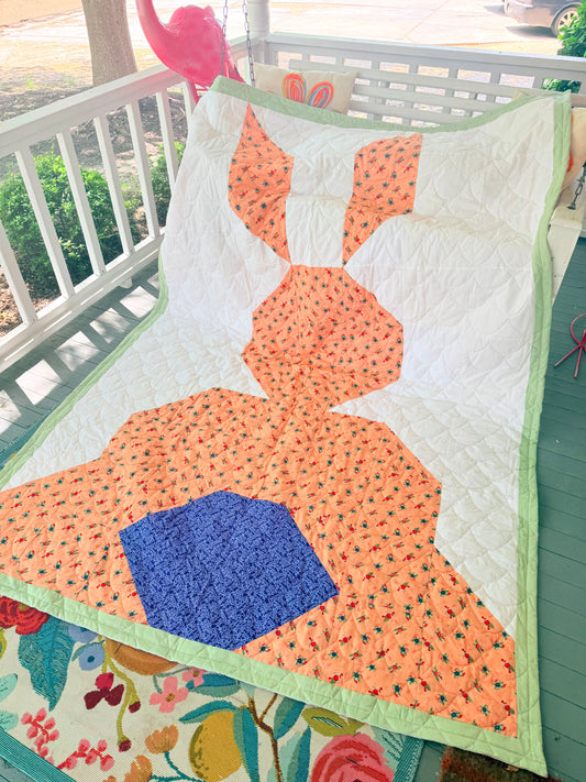 64x96 Sweet Bunny Finished Quilt